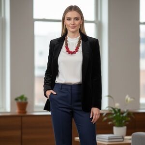 Red Coral and Wood Necklace